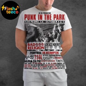 Punk In The Park 2025 With Headliners Bad Religion Descendents At Berth 46 In San Pedro CA On October 4-5 2025 All Over Print Shirt