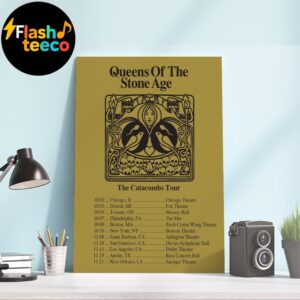 Queens Of The Stone Age The Catacombs Tour 2025 Dates Lits Of North America’s Most Historic Theaters Home Decor Poster Canvas