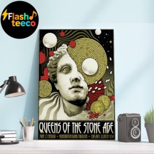 Queens Of The Stone Age The End Is Nero 2025 Poster Show At Huntington Bank Pavilion In Chicago Illinois USA On June 21st 2025 Art By Arcane Path Home Decor Poster Canvas