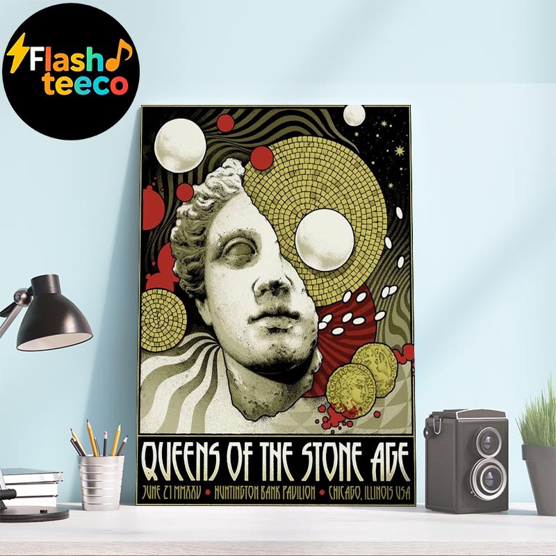 Queens Of The Stone Age The End Is Nero 2025 Poster Show At Huntington Bank Pavilion In Chicago Illinois USA On June 21st 2025 Art By Arcane Path Home Decor Poster Canvas Queens Of The Stone Age The End Is Nero 2025 Poster Show At Huntington Bank Pavilion In Chicago Illinois USA On June 21st 2025 Art By Arcane Path Home Decor Poster Canvas