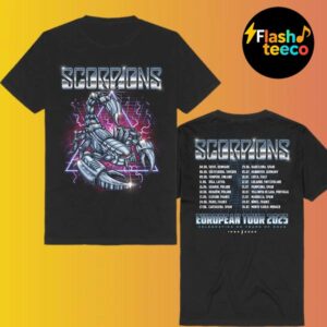 Scorpions Celebrating 60 Years Of Rock 1965-2025 European Tour 2025 Dates List Two Sided Unisex T-Shirt