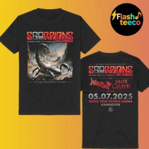 Scorpions Coming Home To Hannover And Friends 60 Years Anniversary Concert Tee At Heinz Von Heiden Arena In Hannover DE On July 5th 2025 Two Sided Unisex T-Shirt
