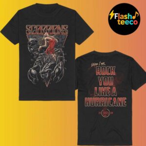 Scorpions Here I Am Rock You Like A Hurricane 1984 Two Sided Unisex T-Shirt