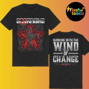 Scorpions S60rpions Blowing With The Wind Of Change Celebrating 60 Years Of Rock 1965-2025 Two Sided Unisex T-Shirt