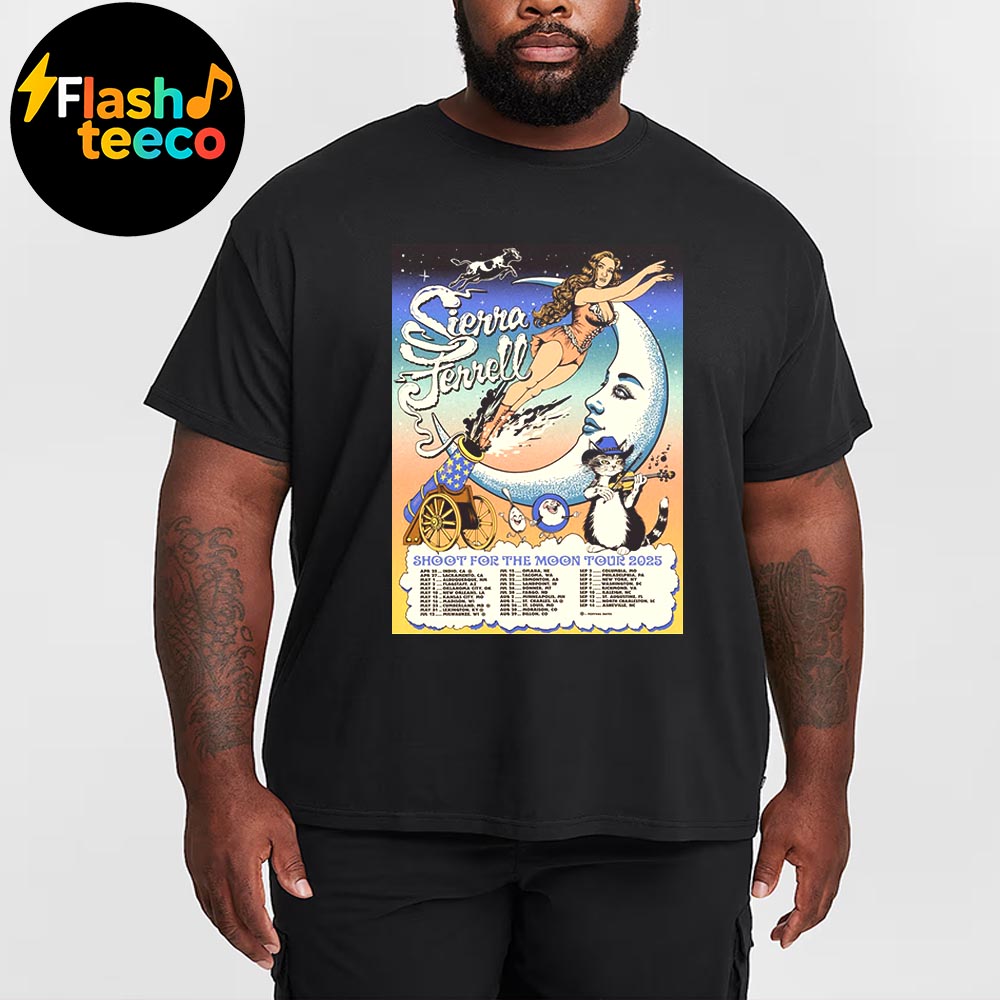 Sierra Ferrell Shoot For The Moon Tour 2025 Full Dates List Essential Unisex T-Shirt Sierra Ferrell Shoot For The Moon Tour 2025 Full Dates List Essential Unisex T-Shirt