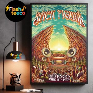 Stick Figure Official 2025 Poster And Merch At Red Rocks Park And Amphitheatre In Morrison CO On June 12th 2025 Wall Art Home Decor Poster Canvas
