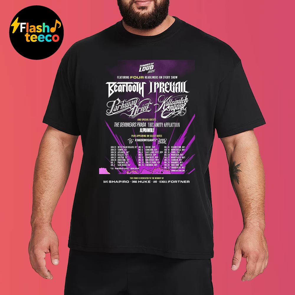 Summer Of Loud Festival 2025 Featuring 4 Headliners On Every Show Beartooth I Prevail Killswitch Engage And Parkway Drive Unisex Essential T-Shirt Summer Of Loud Festival 2025 Featuring 4 Headliners On Every Show Beartooth I Prevail Killswitch Engage And Parkway Drive Unisex Essential T-Shirt