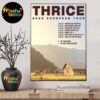 Thrice Fall Tour 2025 Poster Headlining Dates List With Modern Color And Downward Home Decor Poster Canvas