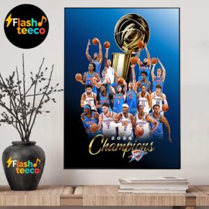 Thunder Up OKC Thunder Oklahoma City Thunder Are 2025 NBA Champions Home Decor Poster Canvas