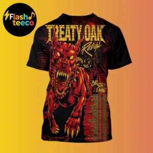 Treaty Oak Revival 2025 Bad State Of Mind Part 2 Poster Leg 2 Dates List All Over Print Shirt