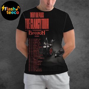 Twenty One Pilots The Clancy Tour Breach 2025 Dates List With New Song The Contract All Over Print Shirt