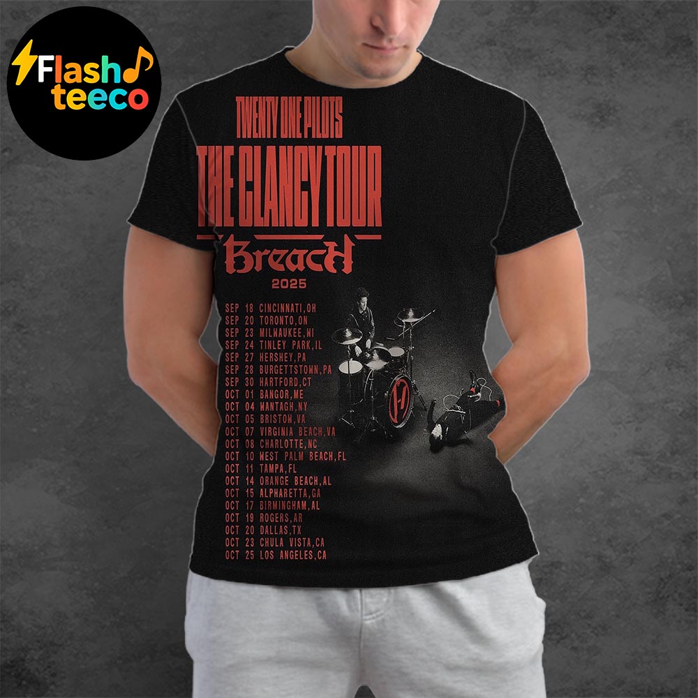 Twenty One Pilots The Clancy Tour Breach 2025 Dates List With New Song The Contract All Over Print Shirt Twenty One Pilots The Clancy Tour Breach 2025 Dates List With New Song The Contract All Over Print Shirt