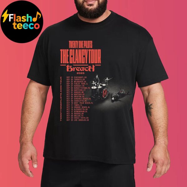 Twenty One Pilots The Clancy Tour Breach 2025 Dates List With New Song The Contract Essential T-Shirt