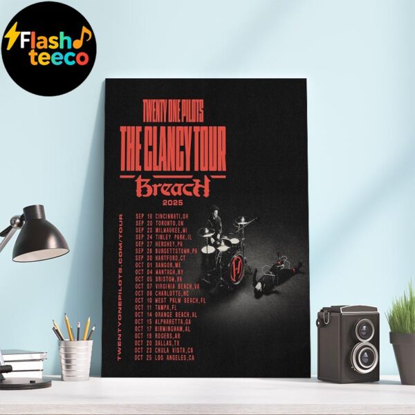 Twenty One Pilots The Clancy Tour Breach 2025 Dates List With New Song The Contract Wall Art Home Decor Poster Canvas