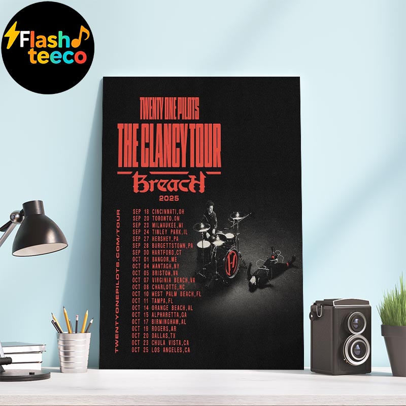 Twenty One Pilots The Clancy Tour Breach 2025 Dates List With New Song The Contract Wall Art Home Decor Poster Canvas Twenty One Pilots The Clancy Tour Breach 2025 Dates List With New Song The Contract Wall Art Home Decor Poster Canvas