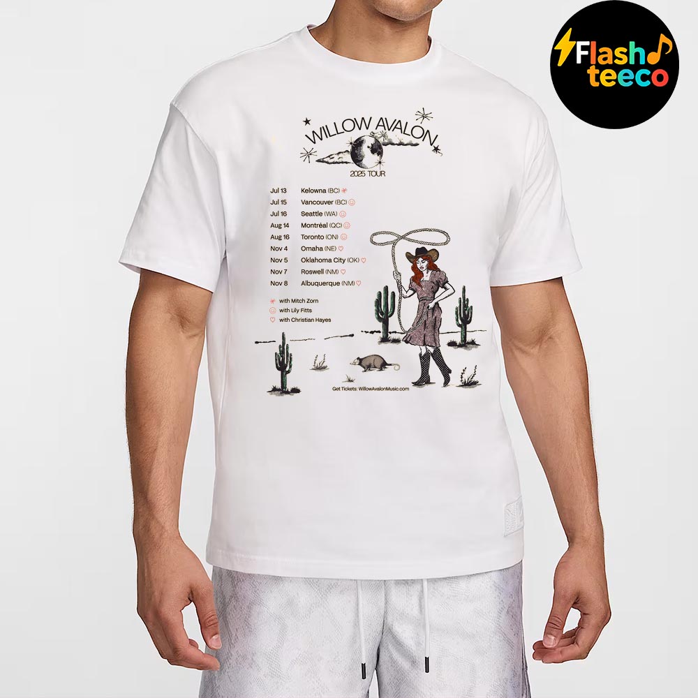 Willow Avalon 2025 Tour Dates List With Special Guests Mitch Zorn Lily Fitts And Christian Hayes Essential T-Shirt Willow Avalon 2025 Tour Dates List With Special Guests Mitch Zorn Lily Fitts And Christian Hayes Essential T-Shirt