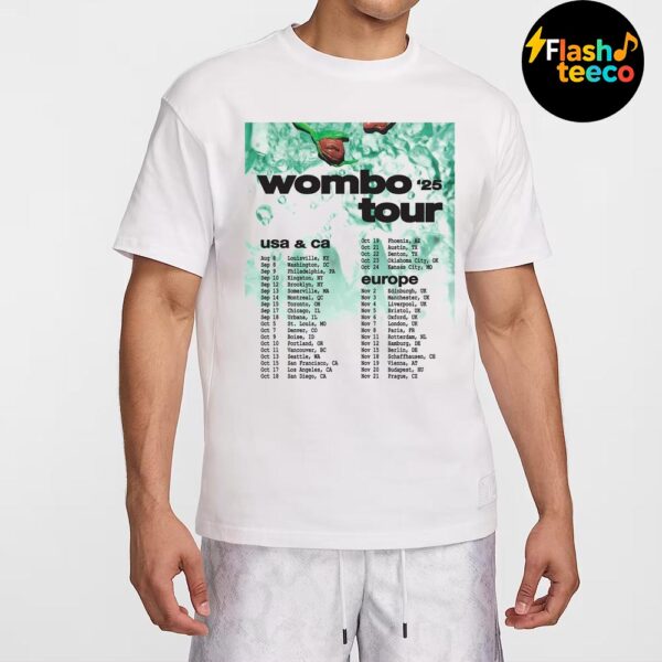 Wombo Rocks 2025 Tour Poster Full Dates List For USA CA And Europe Essential T-Shirt