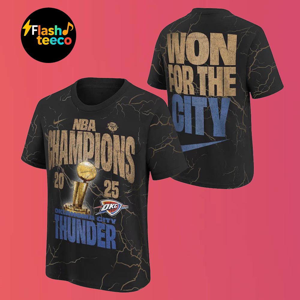 Won For The City Nike x Oklahoma City Thunder 2025 NBA Champions All Over Print Unisex Essential T-Shirt Won For The City Nike x Oklahoma City Thunder 2025 NBA Champions All Over Print Unisex Essential T-Shirt