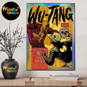 Wu Tang Clan Austin Poster Shaolin Rainbow Foil 2025 The Final Chamber Tour At Moody Center In Austin TX On June 15th 2025 Wall Art Home Decor Poster Canvas