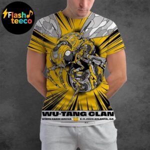 Wu Tang Clan Forever The Final Chamber Tour 2025 Atlanta Poster Killer Bees At State Farm Arena In Atlanta GA On June 11th 2025 All Over Print Shirt