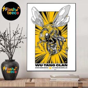 Wu Tang Clan Forever The Final Chamber Tour 2025 Atlanta Poster Killer Bees At State Farm Arena In Atlanta GA On June 11th 2025 Wall Art Home Decor Poster Canvas
