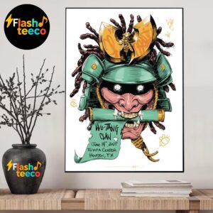 Wu Tang Clan Houston Poster 2025 The Final Chamber Tour At Toyota Center In Houston TX On June 14th 2025 Wall Art Home Decor Poster Canvas