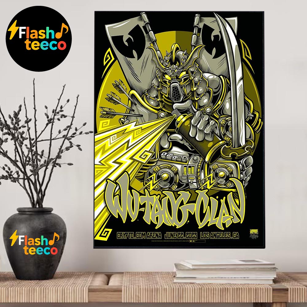 Wu Tang Clan Los Angeles Concert Poster The Venue At Crypto.com Arena In Los Angeles CA On June 22nd 2025 Home Decor Poster Canvas Wu Tang Clan Los Angeles Concert Poster The Venue At Crypto.com Arena In Los Angeles CA On June 22nd 2025 Home Decor Poster Canvas