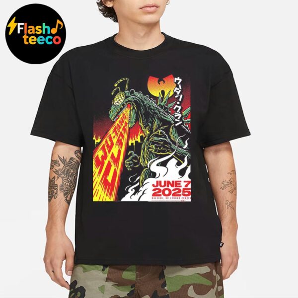 Wu Tang Clan Raleigh Poster FaCe The InFerNo 2025 The Final Chamber Tour At Lenovo Center In Raleigh NC On June 7th 2025 Unisex Essential T-Shirt