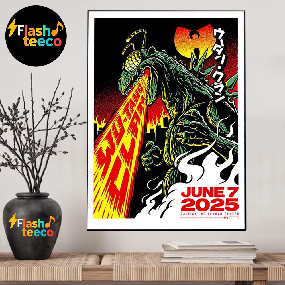 Wu Tang Clan Raleigh Poster FaCe The InFerNo 2025 The Final Chamber Tour At Lenovo Center In Raleigh NC On June 7th 2025 Wall Art Home Decor Poster Canvas Wu Tang Clan Raleigh Poster FaCe The InFerNo 2025 The Final Chamber Tour At Lenovo Center In Raleigh NC On June 7th 2025 Wall Art Home Decor Poster Canvas