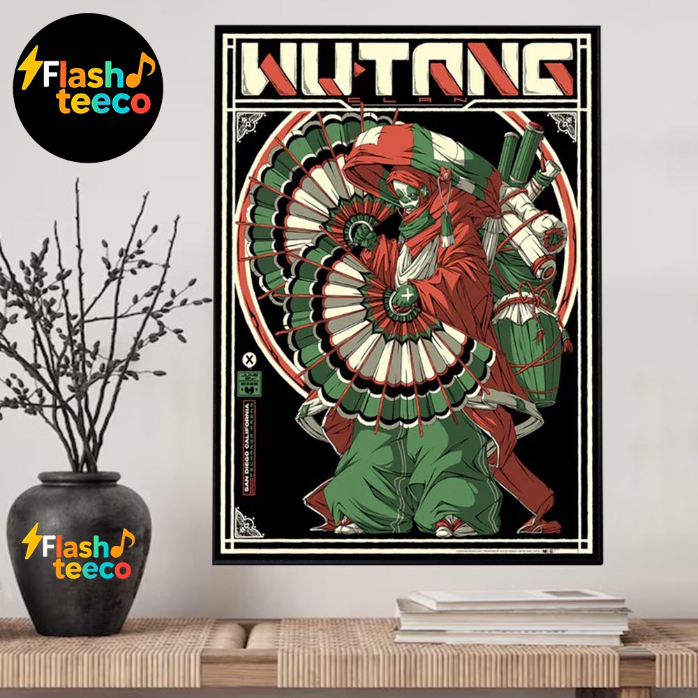 Wu Tang Clan San Diego Concert Poster The Venue At Pechanga Arena In San Diego CA On June 22nd 2025 Home Decor Poster Canvas Wu Tang Clan San Diego Concert Poster The Venue At Pechanga Arena In San Diego CA On June 22nd 2025 Home Decor Poster Canvas