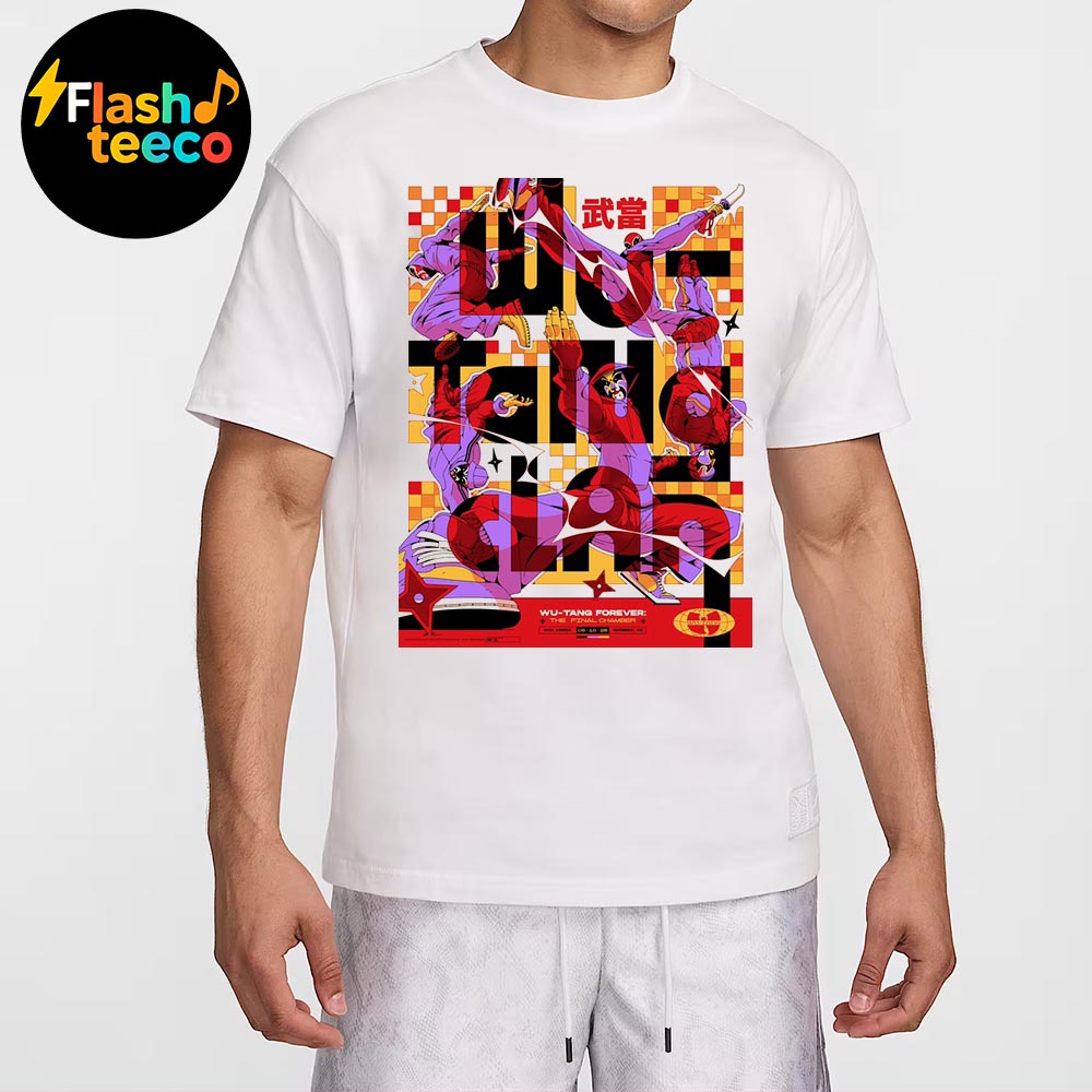 Wu Tang Clan Shaolin In Phoenix Poster 2025 The Final Chamber Tour At PHX Arena In Phoenix AZ On June 19th 2025 Unisex T-Shirt Wu Tang Clan Shaolin In Phoenix Poster 2025 The Final Chamber Tour At PHX Arena In Phoenix AZ On June 19th 2025 Unisex T-Shirt