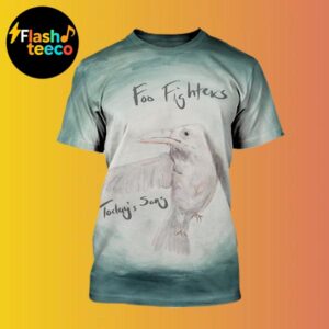 Foo Fighters 2025 Today’s Song Poster FF30 Celebrating 30th Anniversary And Honoring Departed Bandmembers All Over Print Shirt